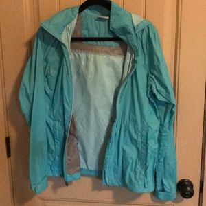 Columbia blue rain jacket